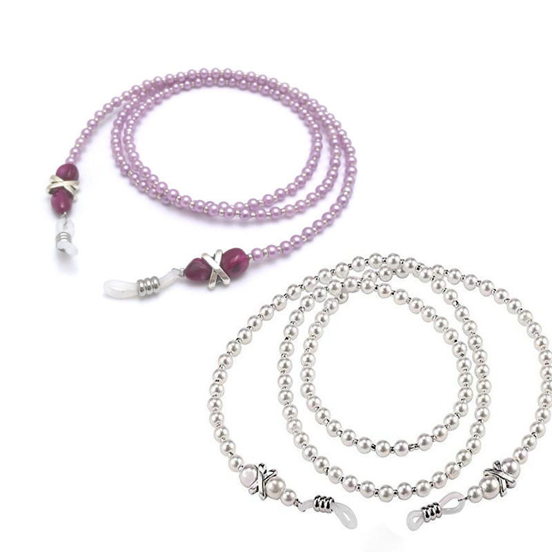 Fashion imitation pearl glasses chain travel glasses chain accessories glasses chain wholesale sub-glasses rope glasses belt