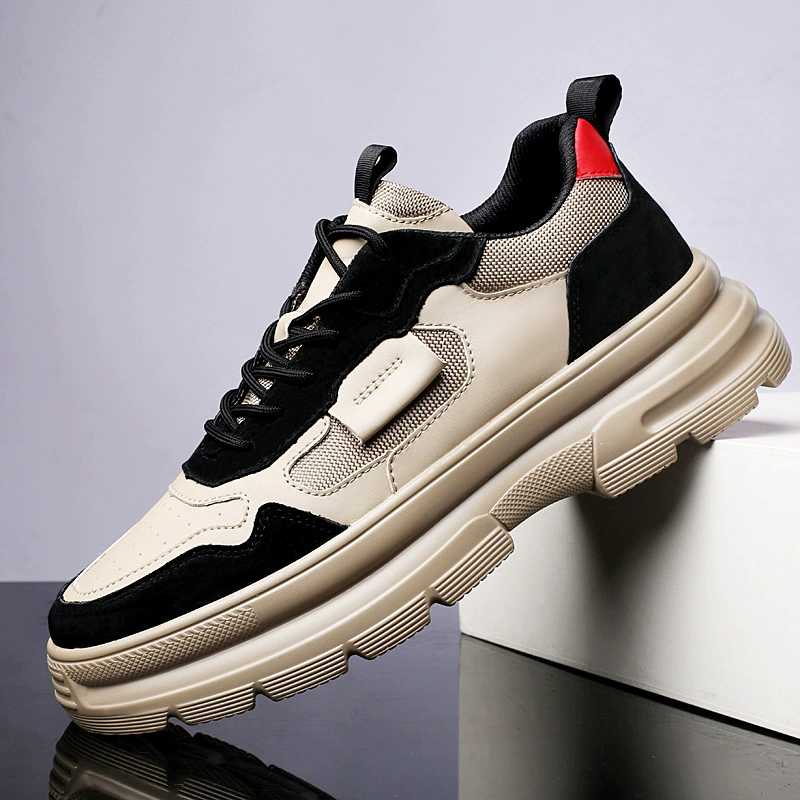 1866 мужская обувь кроссовки модная обувь папочка Весенняя низкая кожаная универсальная Молодежная уличная походная повседневная обувь модная