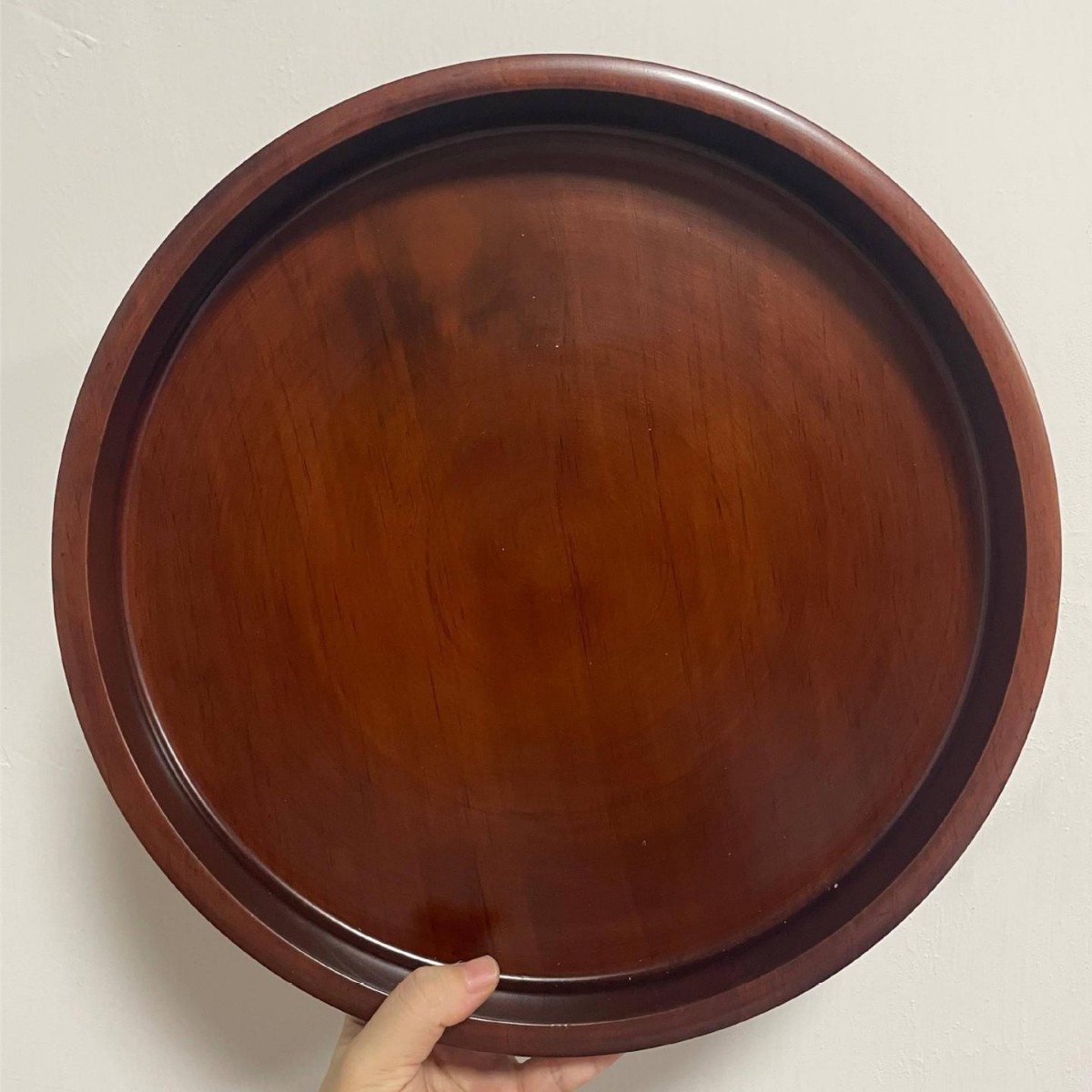 Zhenbaomupin extra grueso disco de madera maciza bandeja de madera creativa estilo occidental placa de madera en stock al por mayor gran cantidad descuento