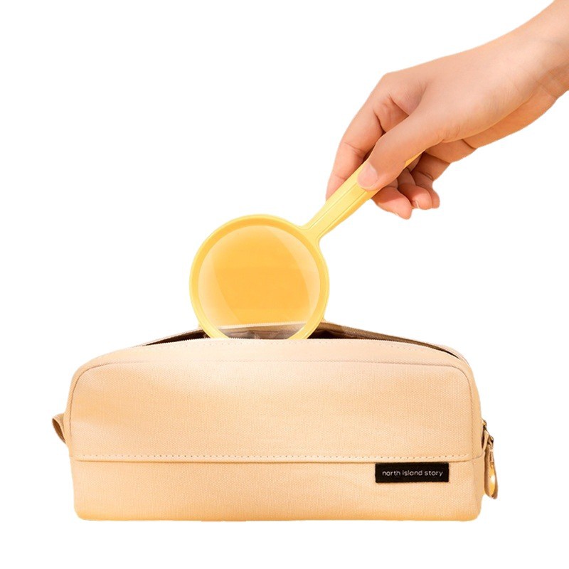 Deli lupa simple moda fácil de llevar Lente de Cristal resistente a la gota durable ABS mango LZ100LZ101