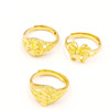 Golden jewelry, brass ring, wholesale