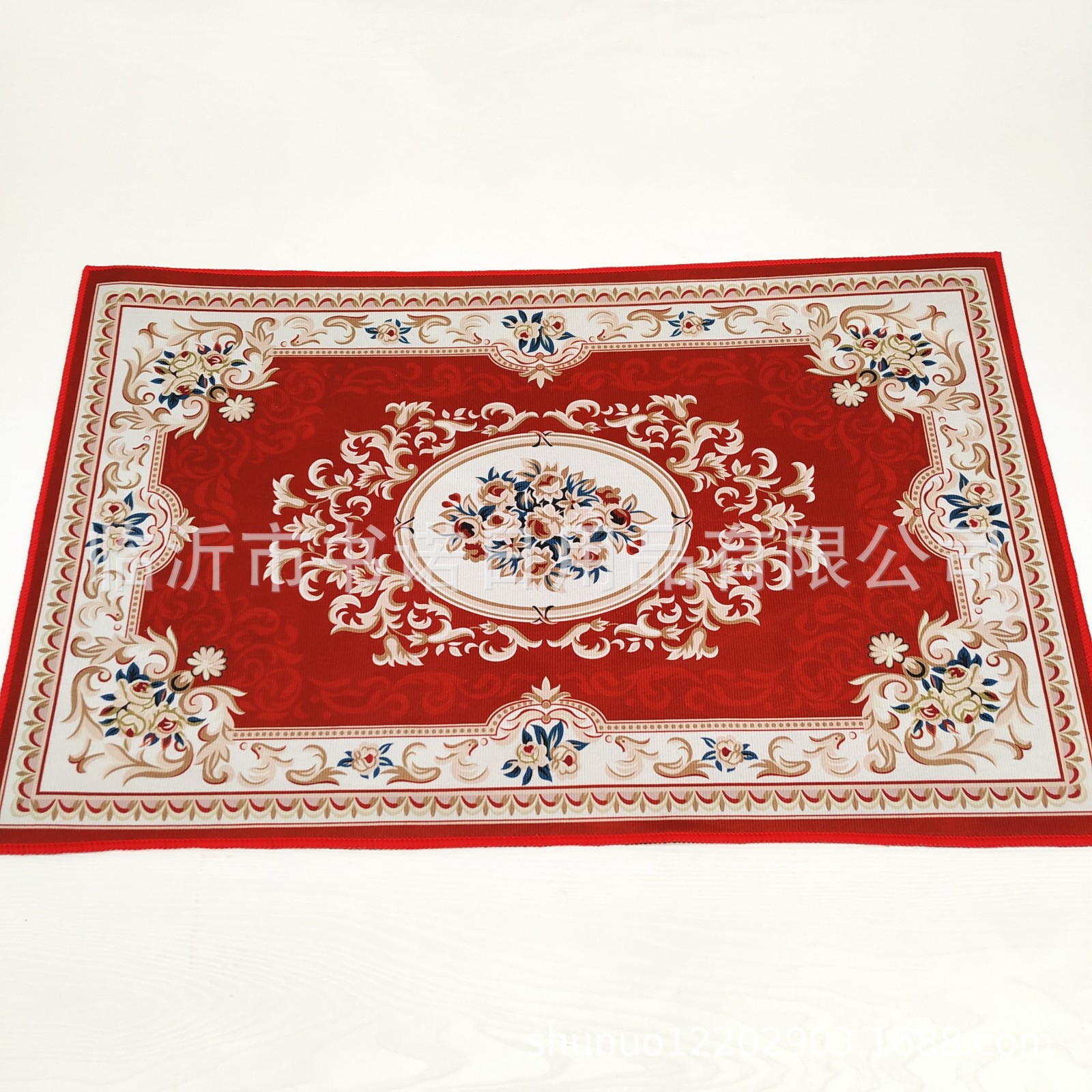 58 European Red Non-Slip Floor Mats European Living Room Coffee Table Carpet Entrance Door Mats Bedside Carpet