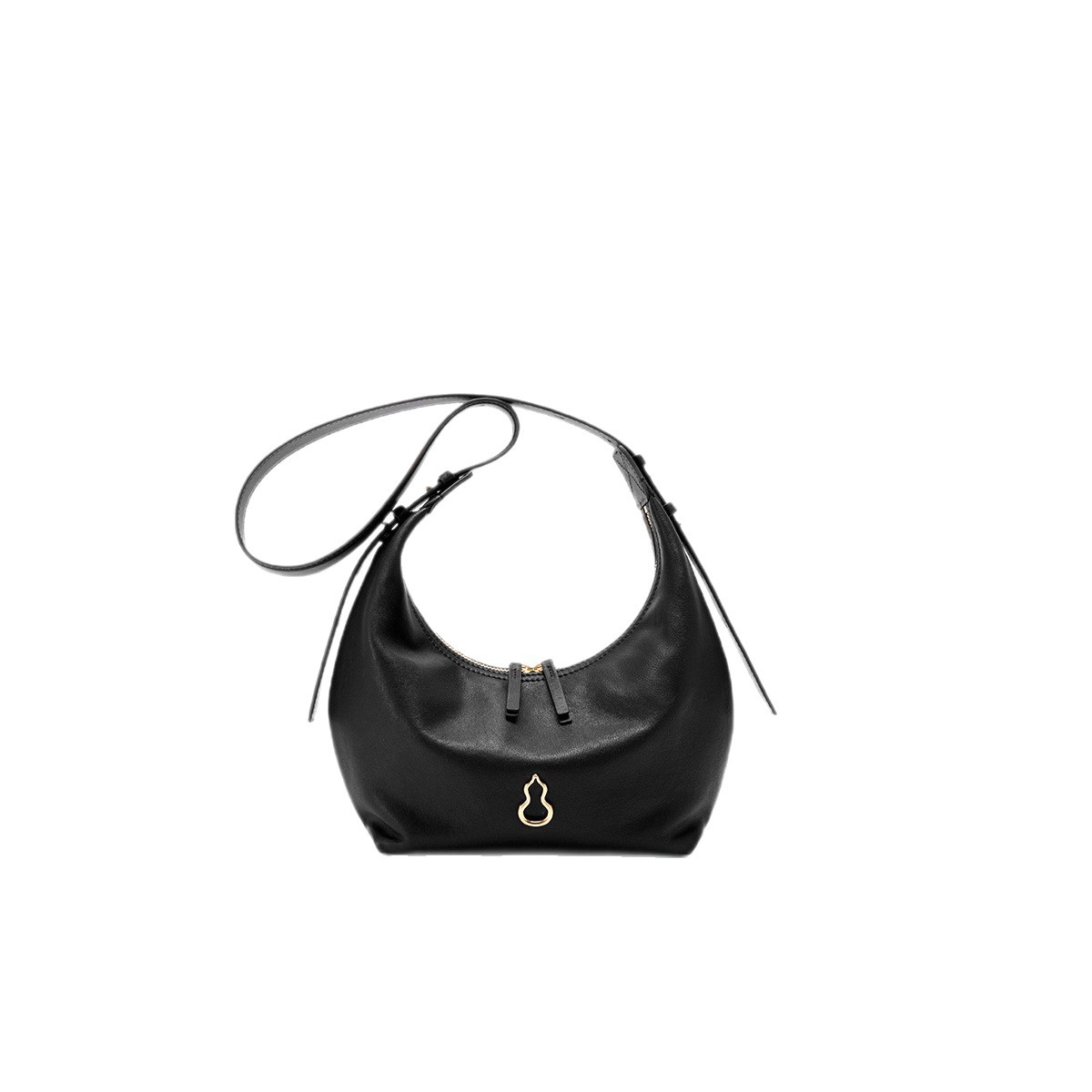 BAMPO Crescent Dumpling Shoulder Bag New Moon-shaped Hobo Crossbody Bag Minimalist Versatile Work Commuter Bag - Thumbnail 5