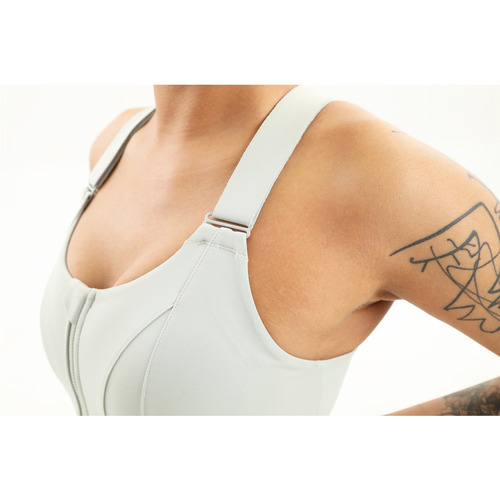 Shefit Velcro freely adjustable sports bra large size zipper vest style fitness high-strength shock-proof underwear