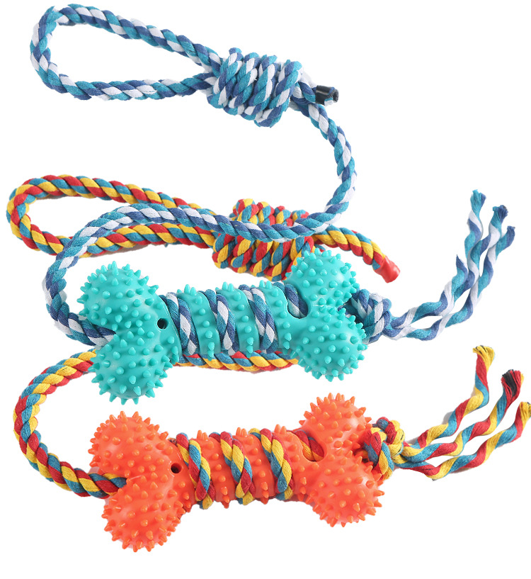 Osso de brinquedo resistente para cães limpeza e cuidado dental_voghion.com