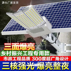 太阳能路灯新款家用户外庭院灯大功率农村照明灯防雨防雷