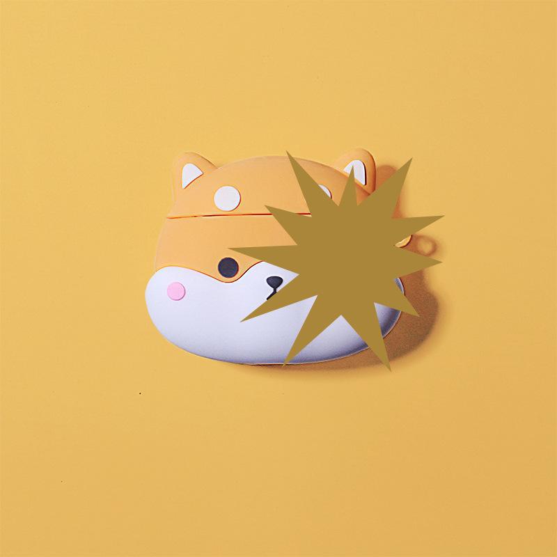 Airpods caso protector oso Apple Bluetooth auricular inalámbrico de dibujos animados lindo caja de silicona Shell aplicable