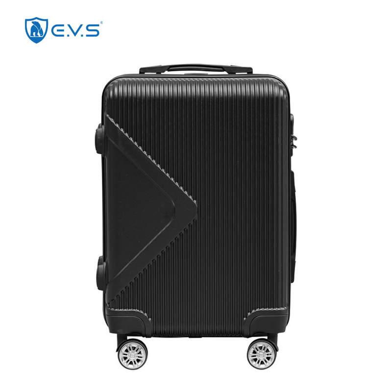 Evisu Suitcase Men's 20inch Large Capacity Universal Wheel Trolley Suitcase Password Box Women's Leather Suitcase Black