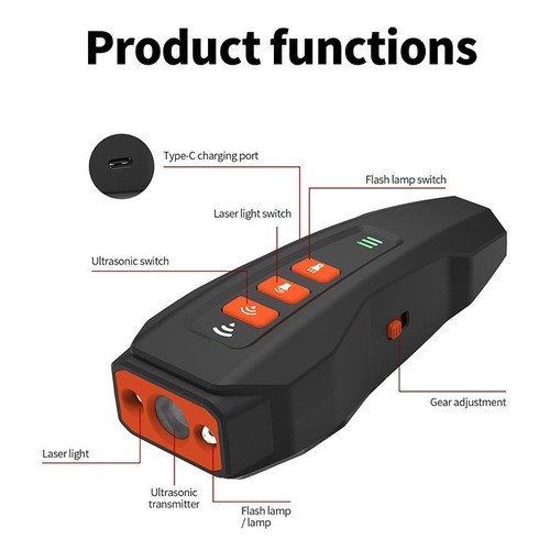 Cross-border ultrasonic anti-barking device, rechargeable anti-barking device, variable frequency LED flashing light, portable dog training device