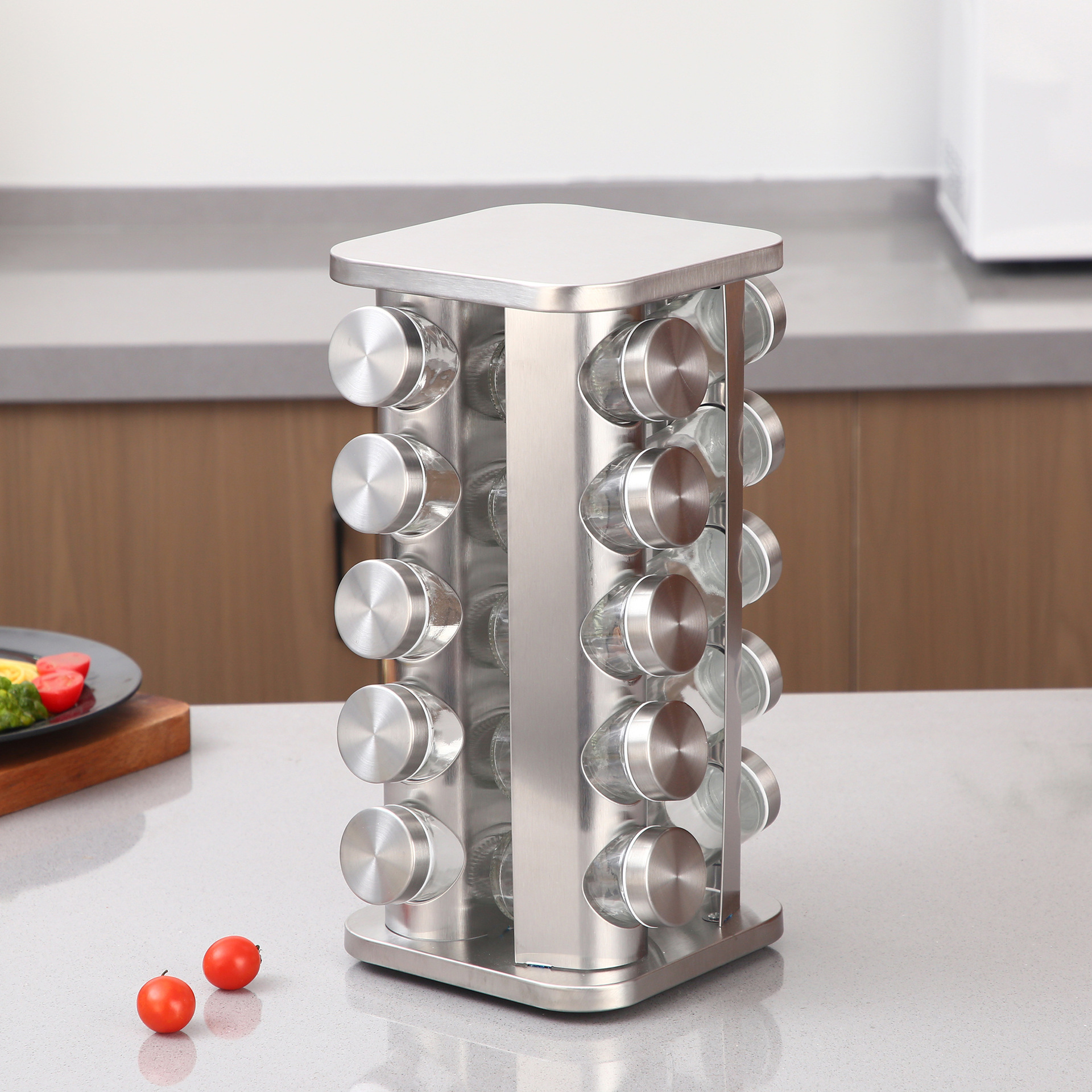 Organizador Giratorio de Especias de Acero Inoxidable 304 para Cocina image 13
