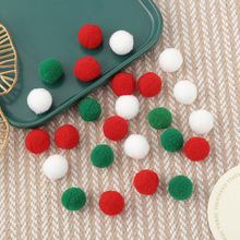 现货涤纶高弹毛球多尺寸混色毛绒球 服装饰品配件diy手工厂家直销