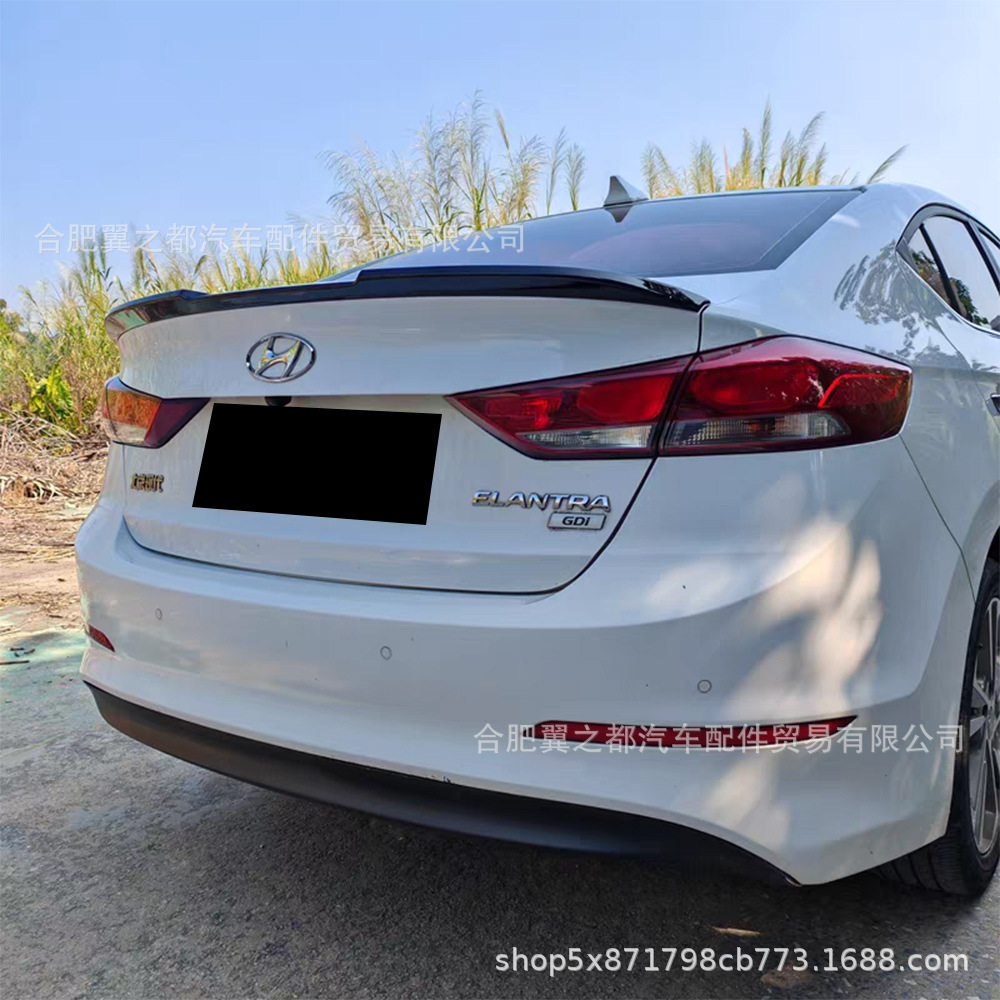Suitable for 2016-2022 Hyundai Elantra M4 Model Blade-Style Rear Spoiler Modification Without Drilling