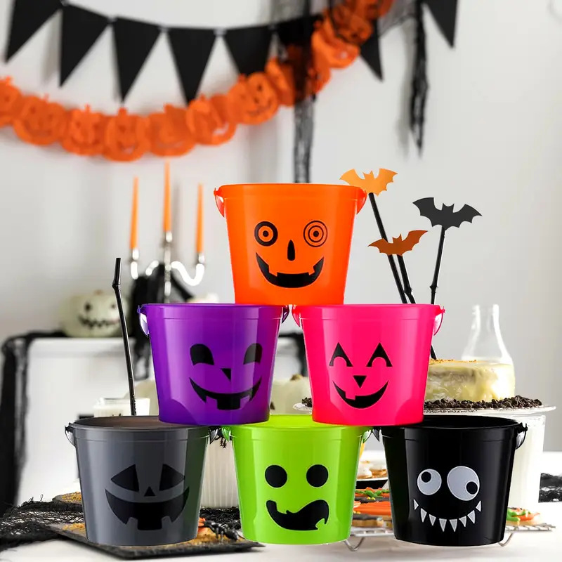 Entrar en el comercio exterior nuevo barril de dulces de Halloween Amazon explosión de decoración de Halloween fábrica directa al por mayor inventario