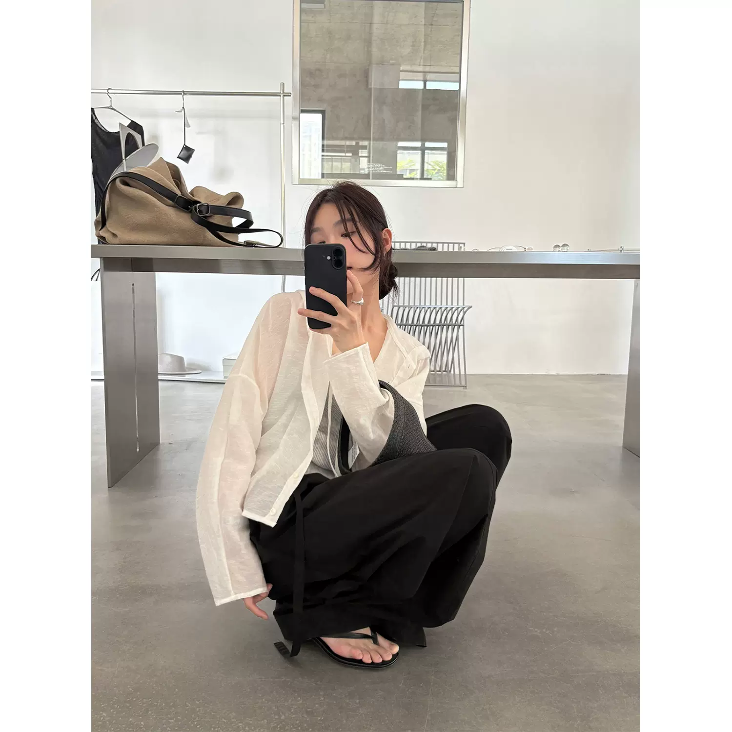 TG 轻薄透气开衫 休闲自在收褶连帽系扣防晒短外套2026春款26365