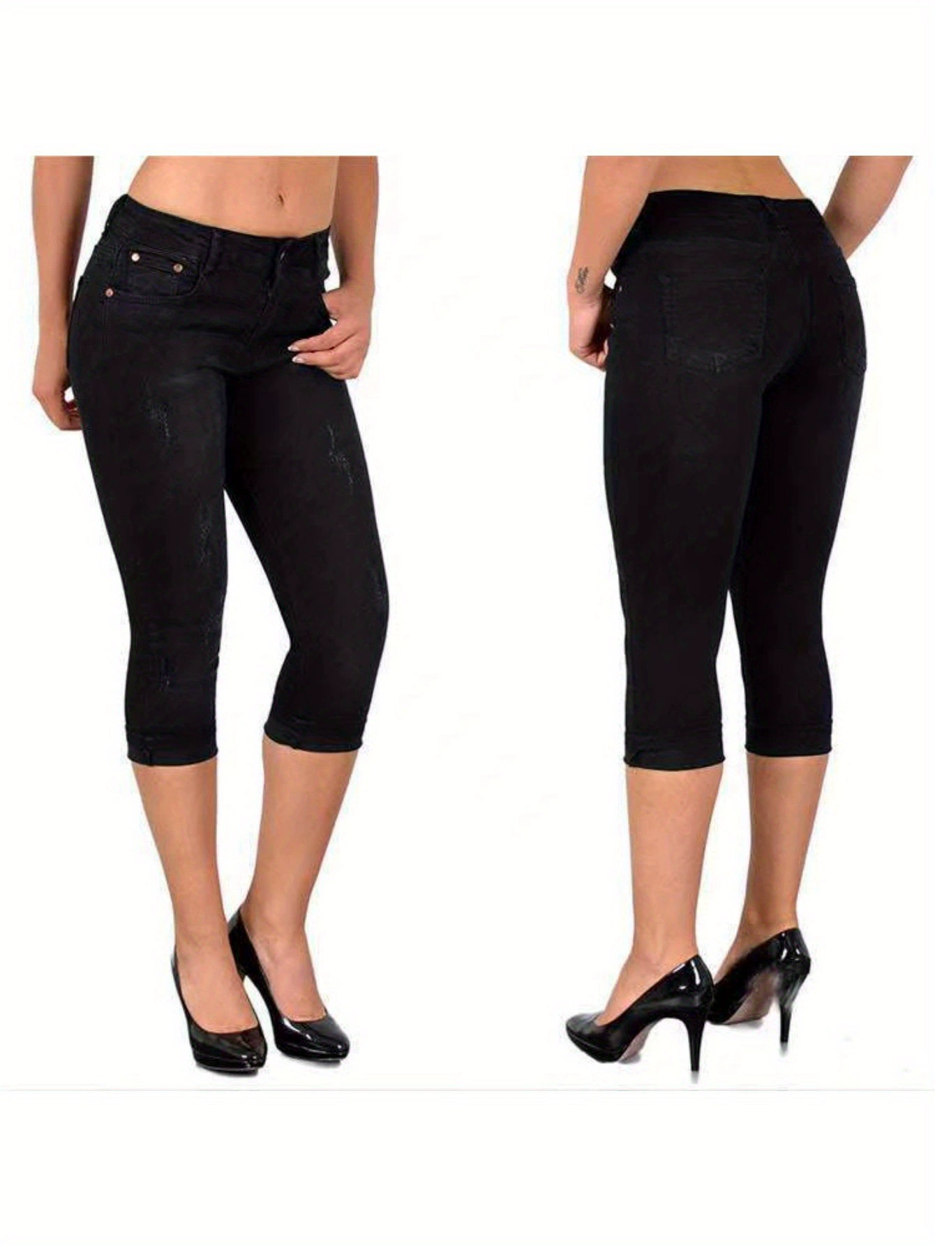 Elastic jeans, short summer belt, tight, elastic waist, style