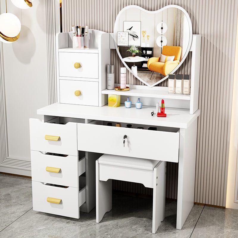 Tocador, dormitorio, apartamento pequeño, mini simple, montaje y almacenamiento simples, mesa económica de celebridades de Internet, tocador, comercio exterior