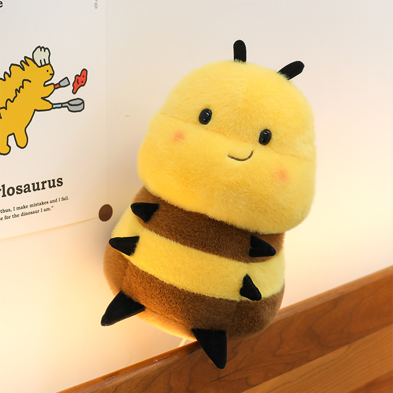 クリエイティブイエロービーぬいぐるみ人形漫画人形子供の誕生日プレゼントかわいいスロー卸売|undefined