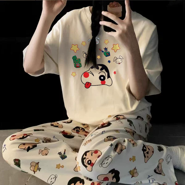 D.M-216 short length white crayon shin-chan