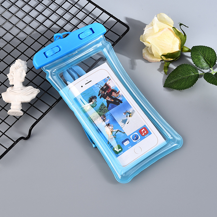 Grande clip teléfono celular bolsa impermeable airbag flotante flotante natación parque acuático anticolisión cubierta impermeable se puede imprimir image 5