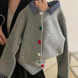 女童秋冬新款2025韩版洋气儿童开衫毛衣女宝宝冬季时髦加绒直筒裤