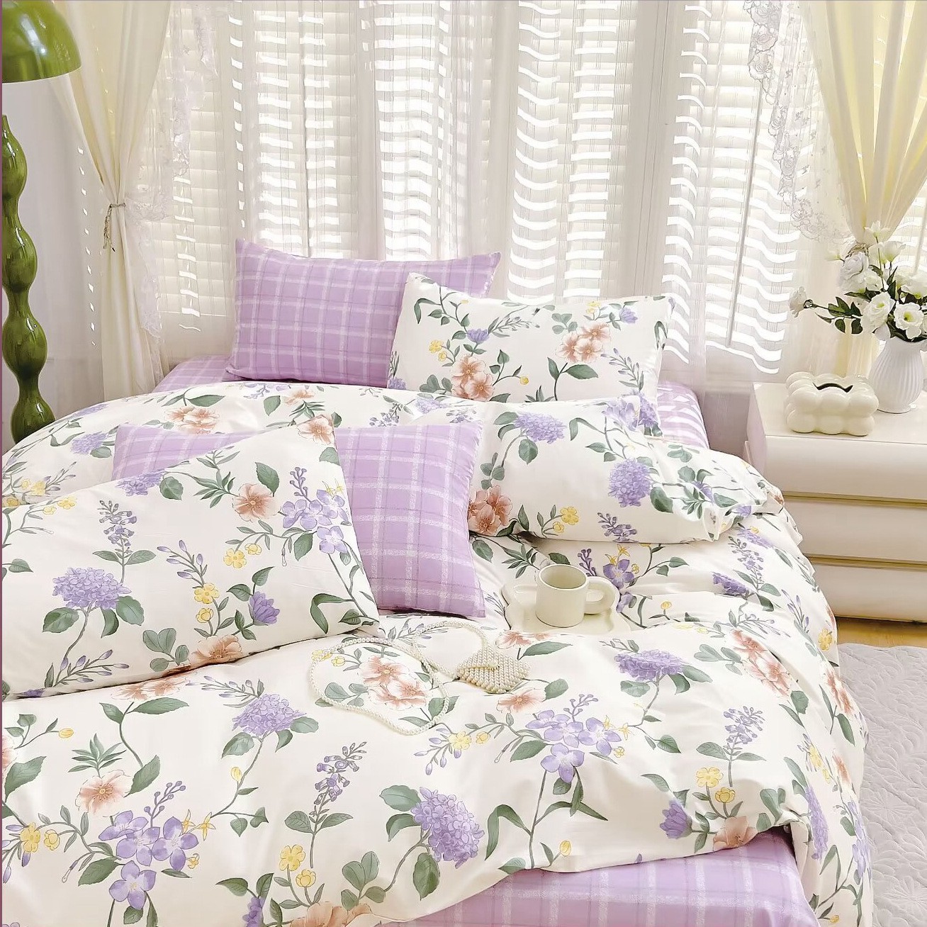 加密精梳宽幅纯棉布料全棉斜纹高支床品面料宾馆民宿床单被罩套布