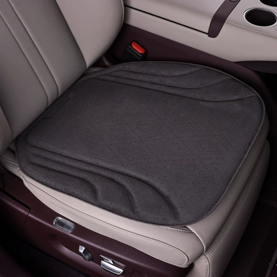 Seat cushion, seat cover, Universal Car Seat Cushion, Warm - dark-gray-single-cushion-drilling-holes