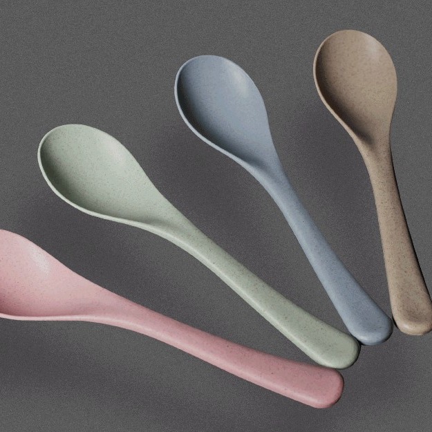 【FDA食品认证】厂家可降解秸秆生物塑料餐具刀叉筷秸盒