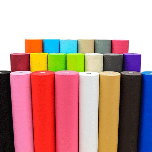 Multicolor spunbond PP no tejido colorido no tejido espesar bolsa de compras bolsa de mano embalaje decoración tela artesanal
