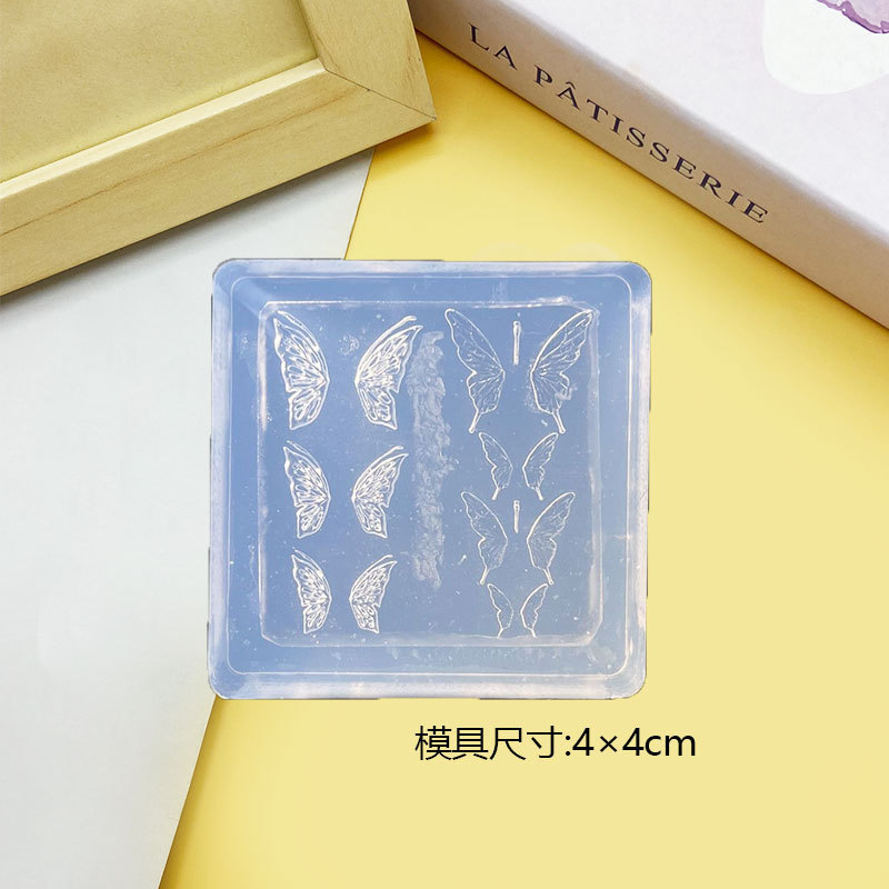 Molde de manicura amor arco en relieve flor ornamentos molde abrasivo alta permeabilidad estereoscópica DIY decoración molde de silicona