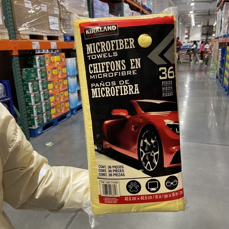 Costco Kirkland Kirkland Microfiber Wiping Cloth Wiping Cloth Wiping Cloth Towel 36 Cleaning