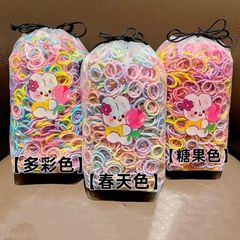 髪を傷つけない子供用ゴムバンドベビーヘアロープ女性用高弾性ヘアロープヘッドバンド女の子用小さな鳴き声親指ヘアバンド