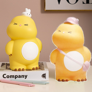 Creative Internet Celebrity Dudu Dragon Piggy Bank 2025 New Little Milk Dragon Kidsren's Boys and Girls Vinyl Anti-Fall Piggy Bank