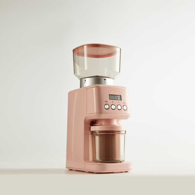 コーヒー豆研磨機コーヒー粉粉砕機全自動家庭用ハンドプレス式電子制御定量コーヒー豆粉砕機|undefined