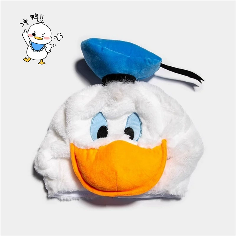 Японские и корейские милые девушки Дональд Дак пуловерная шляпа теплая и забавная продажа