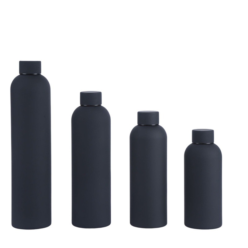 304 botella de acero inoxidable pequeña boca taza de vacío al aire libre pintura de goma deportes hervidor espesado taza de agua de doble capa transfronteriza al por mayor
