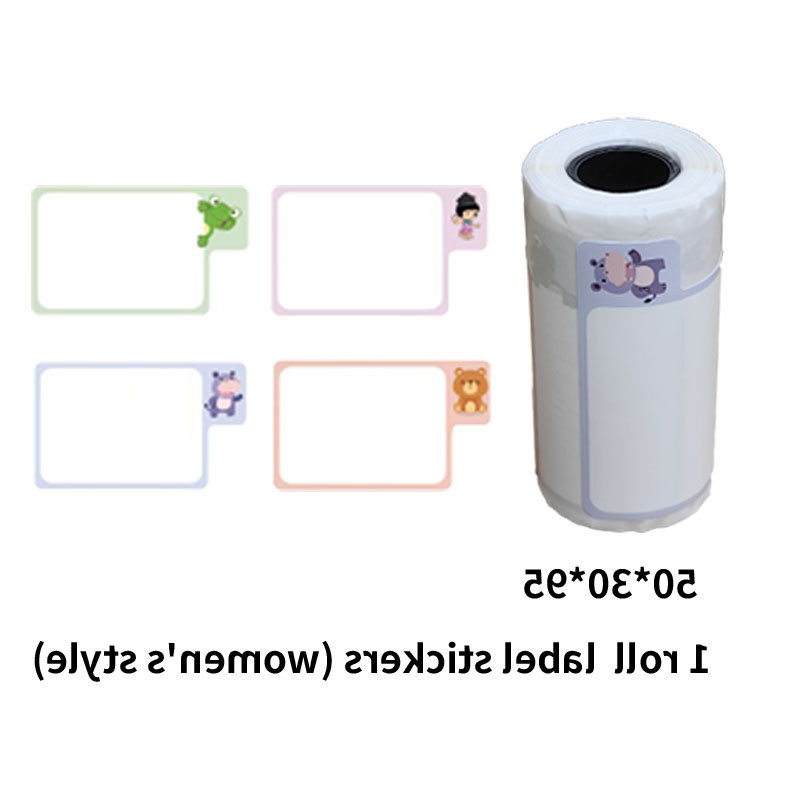 Mini papel de impresora, papel de impresora de error pequeño, etiqueta adhesiva de 10 años, pegatinas transparentes