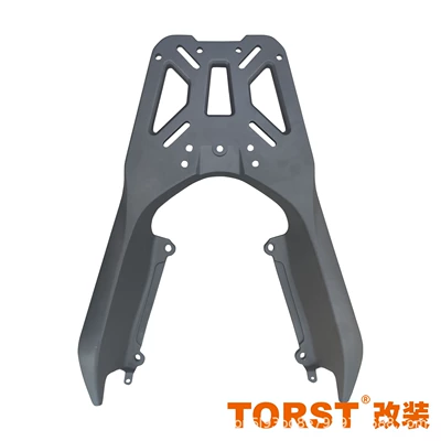 Modified Seat Cushion, Motorcycle bumper - black-aluminum-alloy-reinforced-tailstock