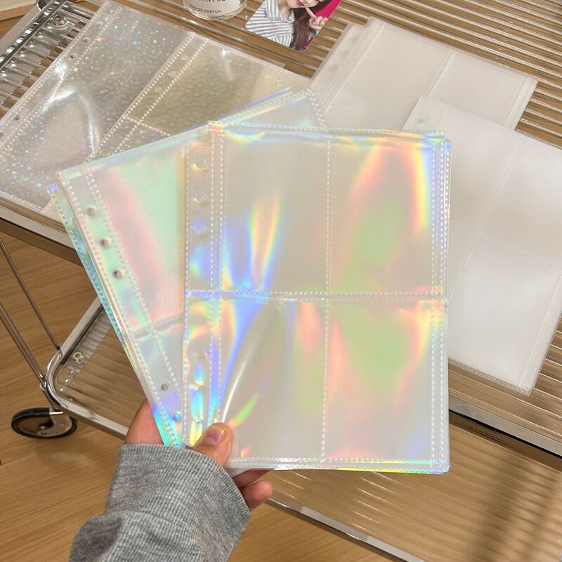A5 Laser Star Card Album, Guka Photo Album Inner Pages, Idol Album Postcard Storage Binder, 3inch Page Album Book A5 Laser Star Card Album, Guka Photo Album Inner Pages, Idol Album Postcard Storage Binder, 3inch Page Album Book