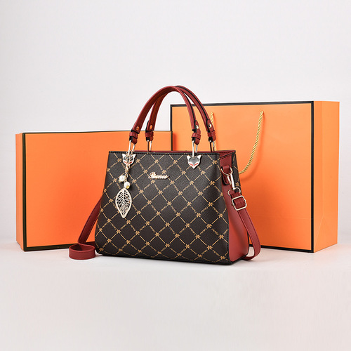 Mom bag for women  new women's handbag fashionable and grand mother-in-law middle-aged women's bag large capacity one-shoulder cross-body