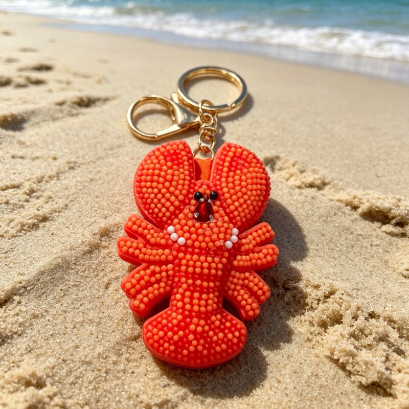 Direct Sales from the Manufacturer: Lobster Rice Bead Keychain, Handmade Beaded Lobster Bag Pendant, Summer Gift, Bulk Orders Inbox Direct Sales from the Manufacturer: Lobster Rice Bead Keychain, Handmade Beaded Lobster Bag Pendant, Summer Gift, Bulk Orders Inbox