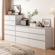 五斗柜卧室收纳抽屉式储物柜子斗柜实木色小户型简易床尾置物柜厂