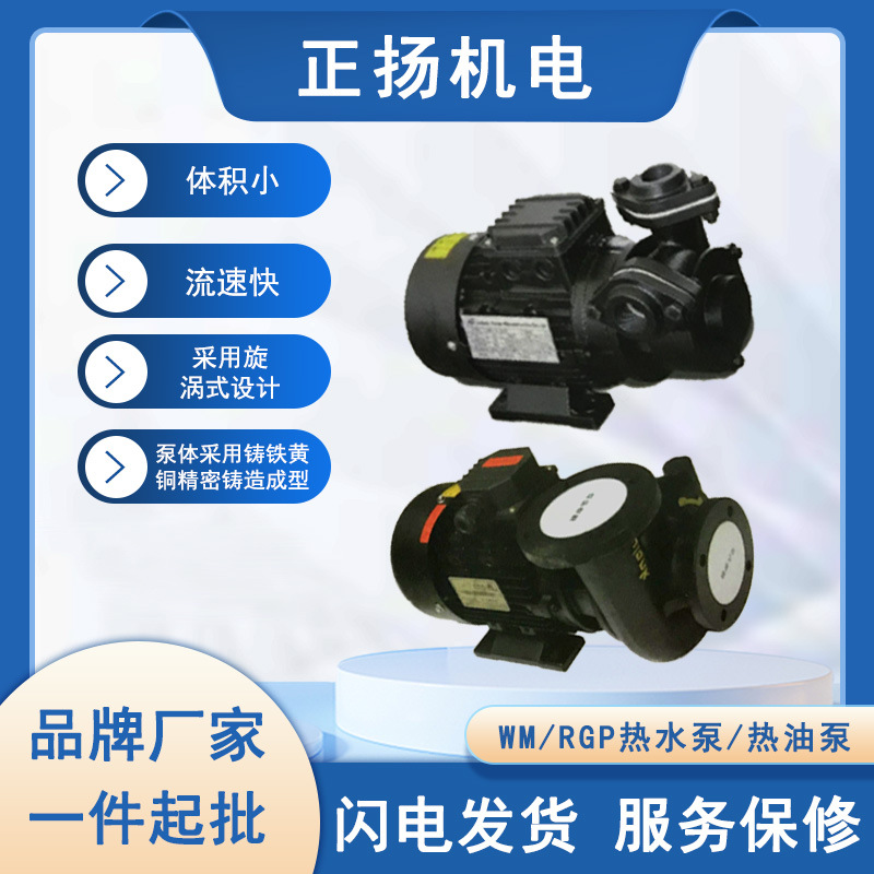 销售WM/RGP卧式高温管道泵铸铁单吸式输送泵增压泵节能高效