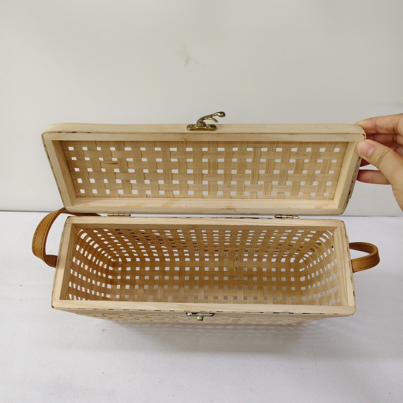 竹质收纳盒食整理箱竹制品储物盒工艺品|undefined