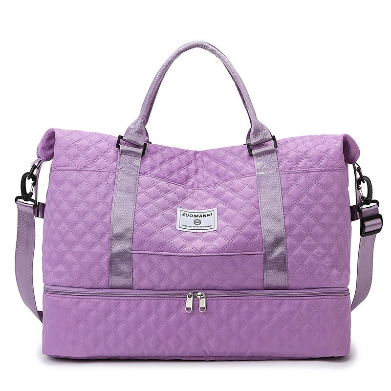Bolsa de viaje plegable de rango corto, bolsa de natación de separación seca y húmeda, bolsa de ejercicio expandible, bolsa de viaje de negocios de gran capacidad