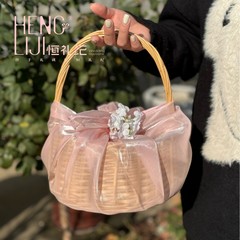 百合の紗の風呂敷の布地のお土産の付き添いの花嫁の結婚の贈り物の箱の包装の包みの布地