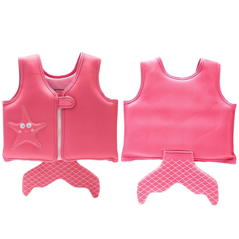 子供用インフレータブル浮力ベスト、女の赤ちゃん、初心者水泳浮力ベスト、ライフジャケット、男女兼用水泳補助具