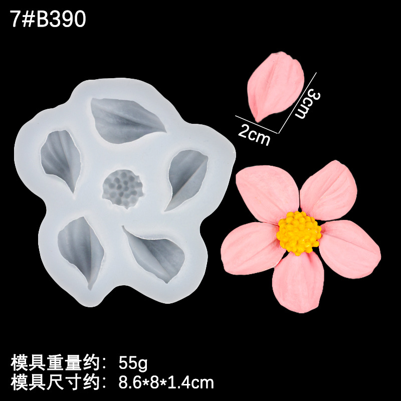 Crema hoja raspador textura fondant chocolate flor horneado epoxi pastel decoración molde de silicona