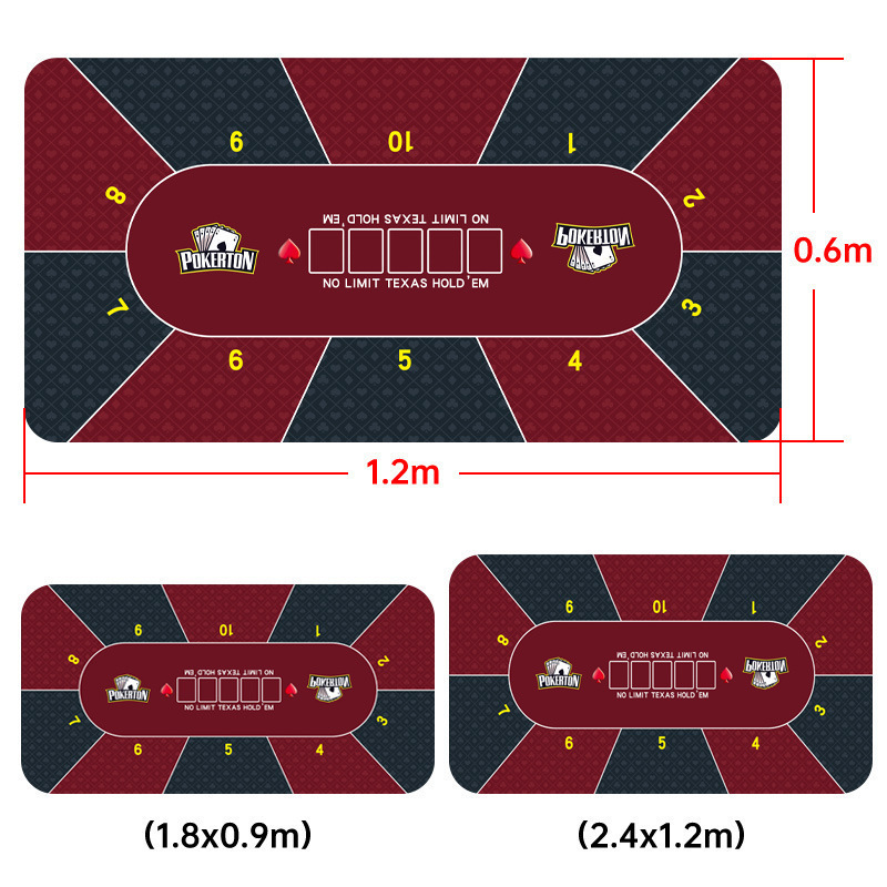 Cross-Border Diatom Mud Texas Hold'Em Poker Mat Sweat-Absorbent Egg-Breaking Table Mat Amazon Temu Xiyin Dropshipping Board Game Table Mat