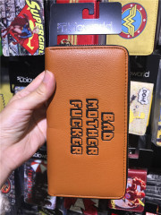 Pulp Fiction Bad Motherfucker Wallet Long Coin Purse Student Men's and Women's Leather Wallet Clutch