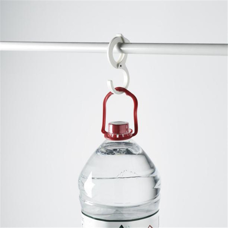 Gancho elástico ajustable gancho de almacenamiento multifuncional tipo de tarjeta S gancho bolsa de armario varilla redonda gancho de ropa